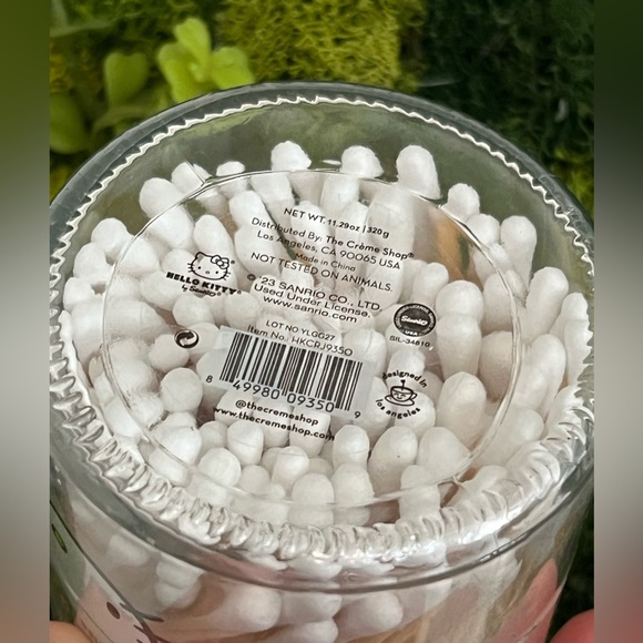 Hello Kitty Gold Reusable Jar - cotton swabs🧡 - Picture 3 of 7